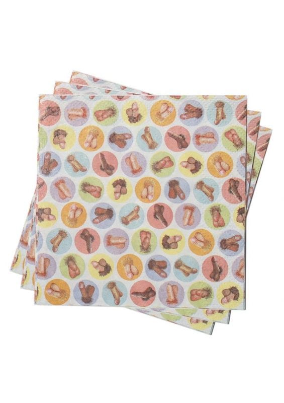 Candy Prints Dirty Napkins Penis (8 Per Pack)
