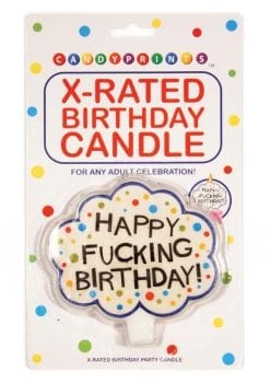 Candy Prints X-Rated Birthday Candle