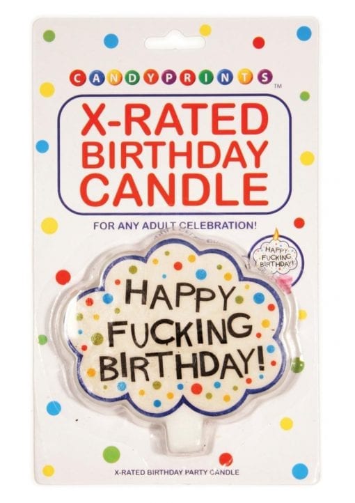 Candy Prints X-Rated Birthday Candle