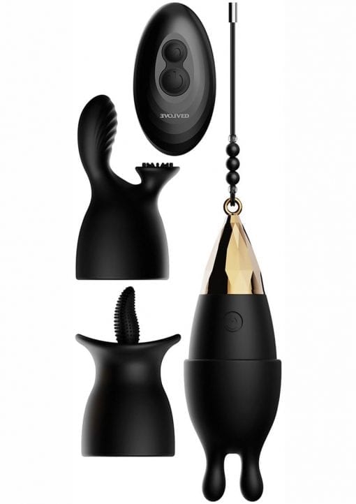 Egg-Citement Rechargeable Dual Stimulating Egg With Remote Control - Black