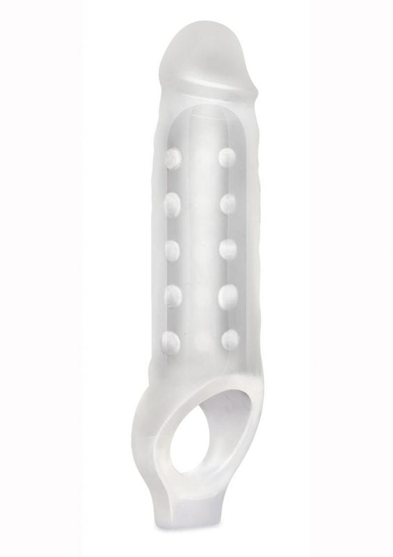 Blue Line Candamp;B Gear Mighty Extender Penis Sleeve - Clear