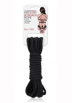 Lux Fetish Bondage Rope 5m - Black