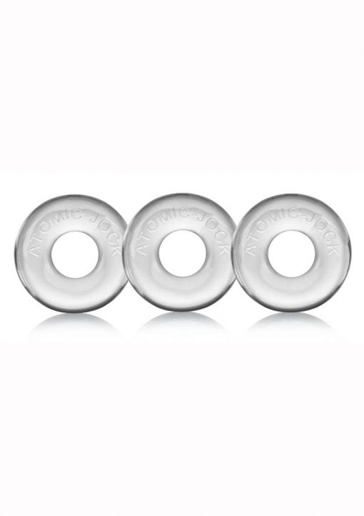 Oxballs Ringer Donut Cock Ring (3 Pack) - Clear