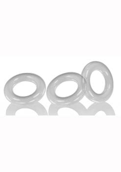 Oxballs Willy Rings Cock Rings (3 Per Pack) - Clear
