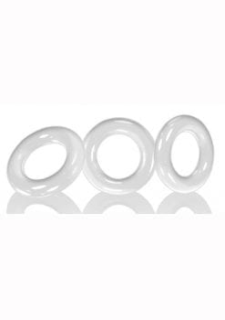 Oxballs Willy Rings Cock Rings (3 Per Pack) - White