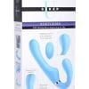 Strap U Mighty Rider 10x Silicone Rechargeable Strapless Strap-On - Blue