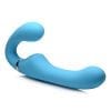 Strap U Mighty Rider 10x Silicone Rechargeable Strapless Strap-On - Blue