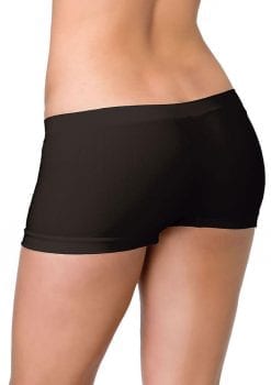 Leg Avenue Seamless Boyshorts - OS - Black