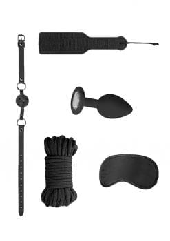 Ouch! Kits Introductory Bondage Kit #5 (4 pieces) - Black