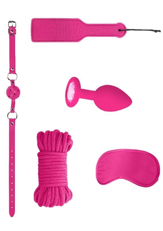 Ouch! Kits Introductory Bondage Kit #5 (4 pieces) - Pink