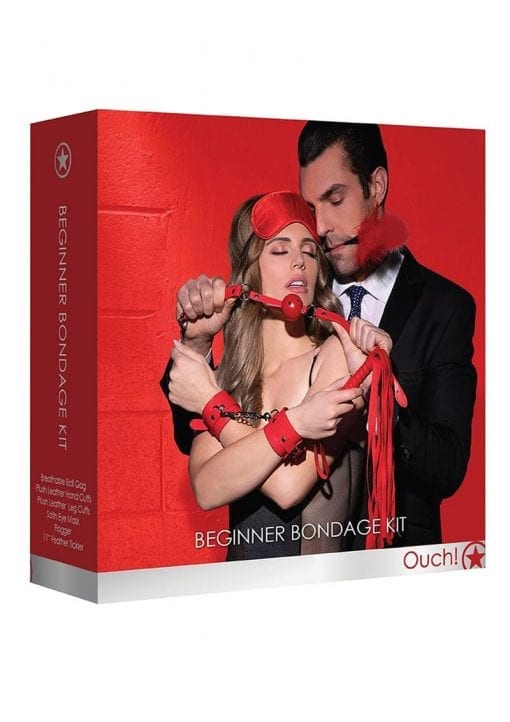 Ouch! Kits Beginners Bondage Kit (6 pieces) - Red