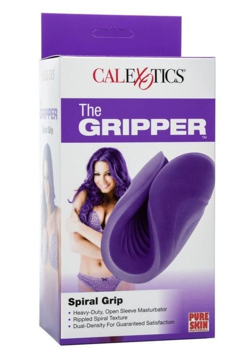 The Gripper Spiral Grip Masturbator - Purple