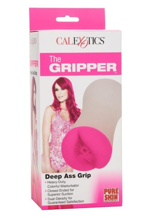 The Gripper Deep Ass Grip Masturbator - Pink/Frost