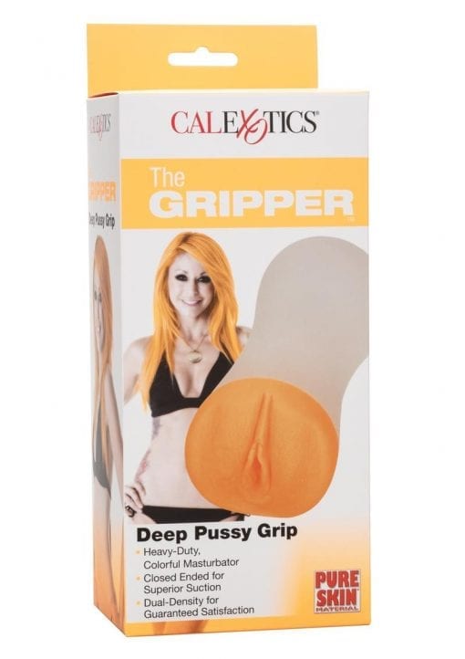 The Gripper Deep Pussy Grip Masturbator - Orange