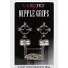 Nipple Grips 4-Point Nipple Press With Bells - Silver