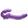 Strap U 7X Revolver Thick Vibrating Strapless Strap-On Dildo - Purple