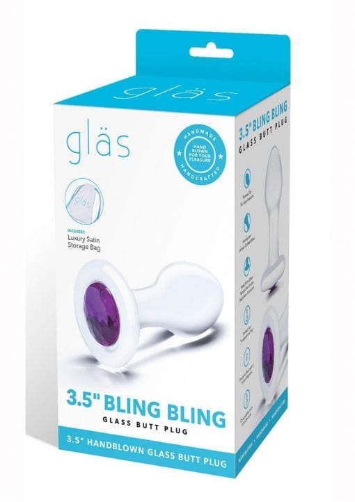 Glas Jewel Anal Plug - Clear