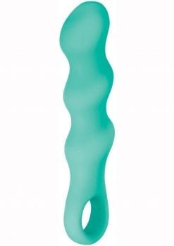 Triple Teaser Silicone Rechargeable Multi-Point Vibrator - Aqua