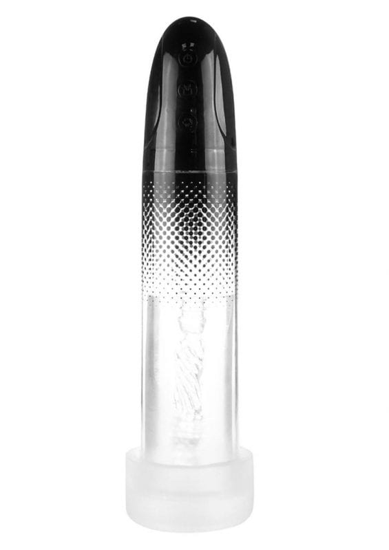 Linx Platinum Duo Automatic Penis Pump Rechargeable Masturbator - Clear/Black