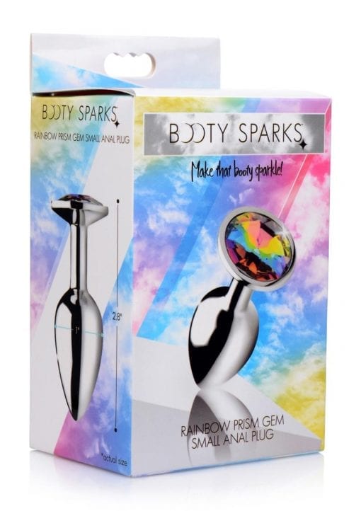 Booty Sparks Rainbow Prism Gem Anal Plug - Small