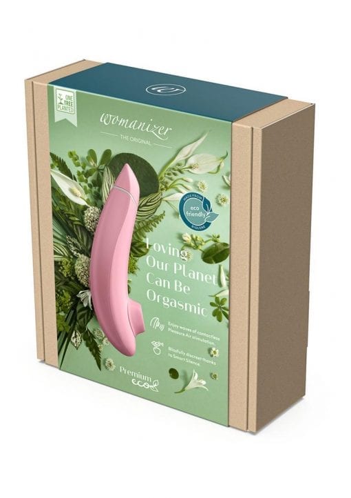 Womanizer Premium Eco Biodegradable Rechargeable Clitoral Stimulator - Pink