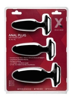 Xplay Finger Grip Plug Starter Kit (3 Pack) - Black