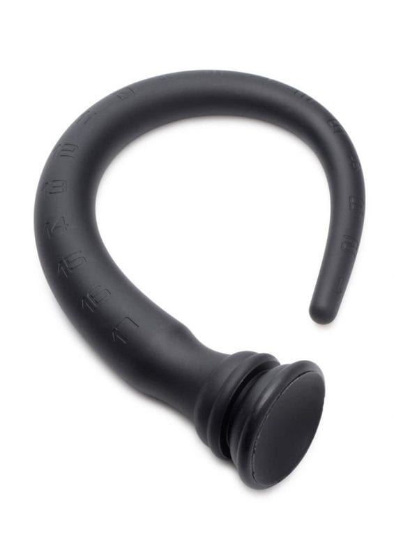 Hosed Tapered Silicone Hose Flexible Anal Play 18in - Black