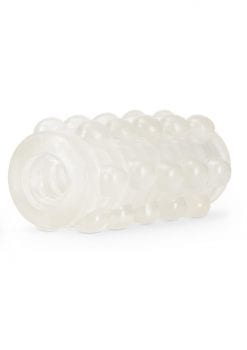 M for Men Soft and Wet Glow In The Dark Reversible Orb Masturbator - Frosted