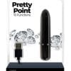 PowerBullet Pretty Point Rechargeable Bullet Vibrator - Black