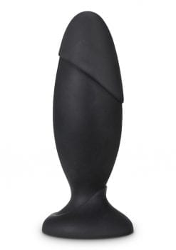 Anal Adventures Platinum Silicone Rocket Plug - Black