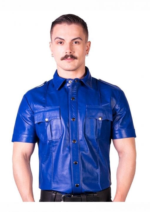 Prowler Red Slim Fit Police Shirt - XLarge - Blue