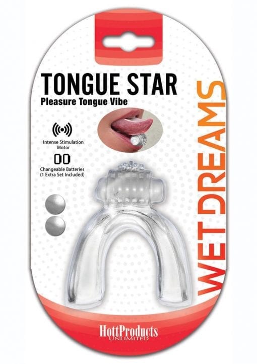 Pleasure Tongue Vibe Oral Stimulator - Clear