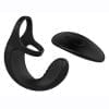 Zero Tolerance Vibrating Ball Cradle Silicone Rechargeable Cockring With Remote Control - Black