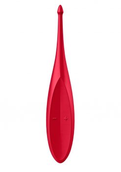 Satisfyer Twirling Fun Silicone Vibrator - Red