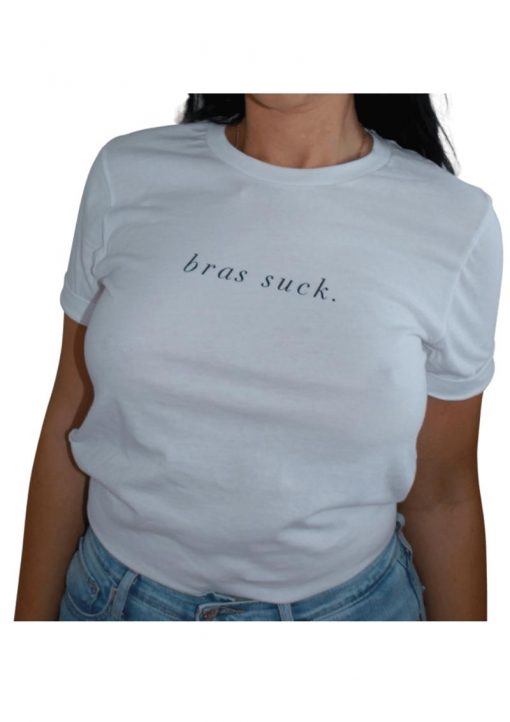 Bras Suck T-Shirt - White - LG