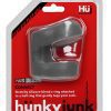 Hunkyjunk Connect Silicone Ball Tugger Cock Ring - Gray