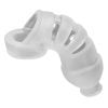 Hunkyjunk Lockdown Silicone Chastity Cage - Clear