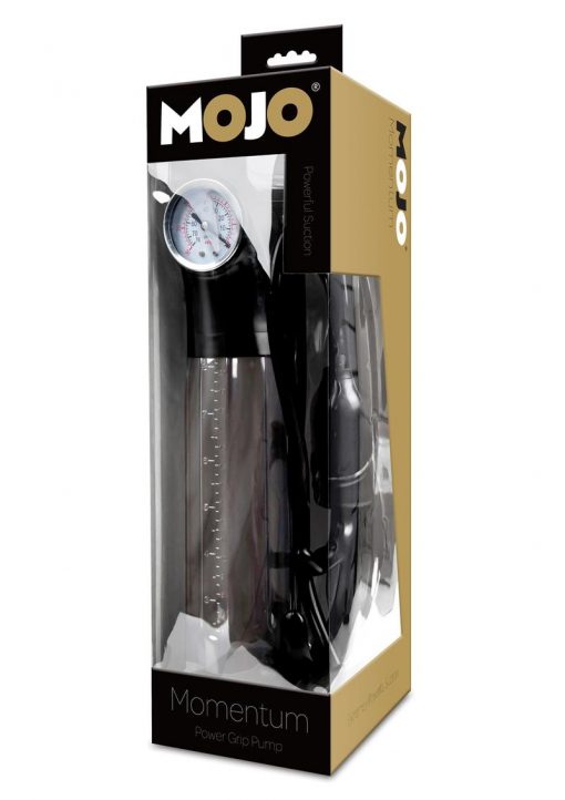 Mojo Momentum Extremely Powerful Suction Penis Pump - Clear/Black