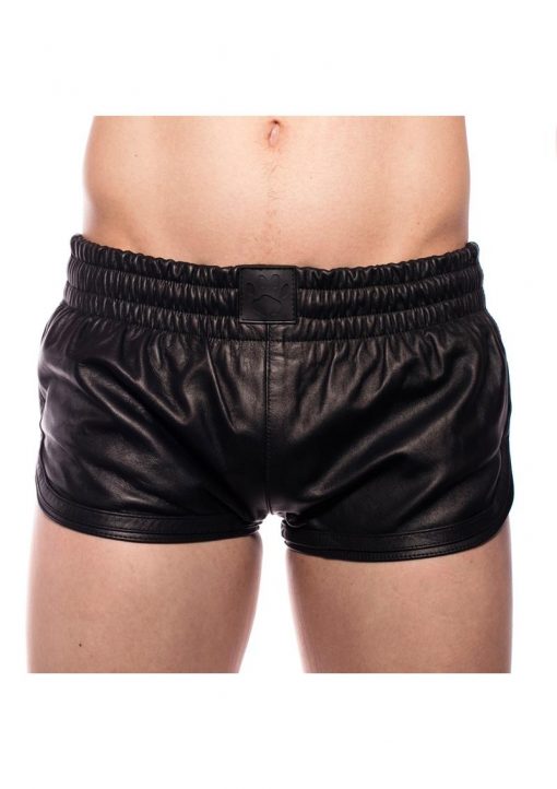 Prowler Red Leather Sport Shorts - 2XLarge - Black