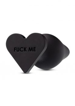 Temptasia Fuck Me Silicone Butt Plug - Black