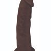 Fleshstixxx Dual Density Silicone Bendable Dong 7in - Chocolate