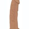 Fleshstixxx Dual Density Silicone Bendable Dildo 6in - Caramel