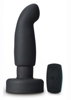 Anal Adventures Platinum Circuit Butt Plug With Remote Control - Black