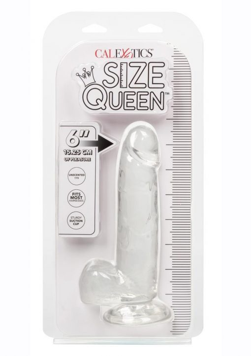 Size Queen Dildo 6in - Clear