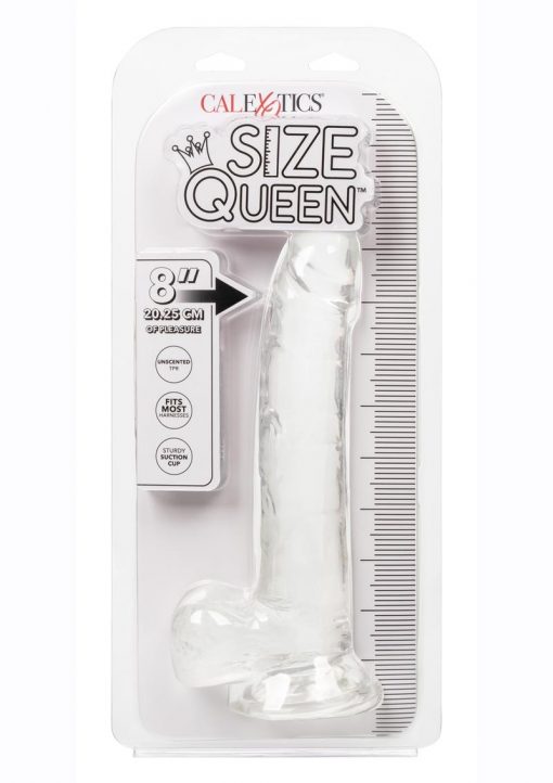 Size Queen Dildo 8in - Clear