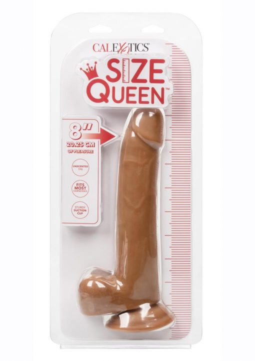 Size Queen Dildo 8in - Chocolate