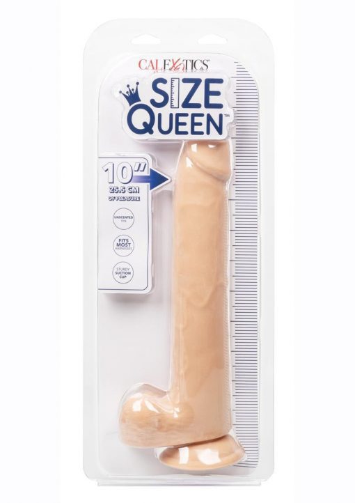 Size Queen Dildo 10in - Vanilla