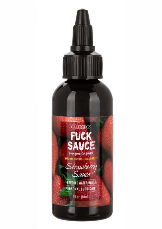 Fuck Sauce Flavored Water Based Personal Lubricant Strawberry - 2oz