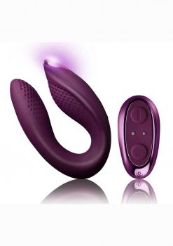 Rock-Chick Diva Silicone Rechargeable Vibrator With Remote Control - Purple