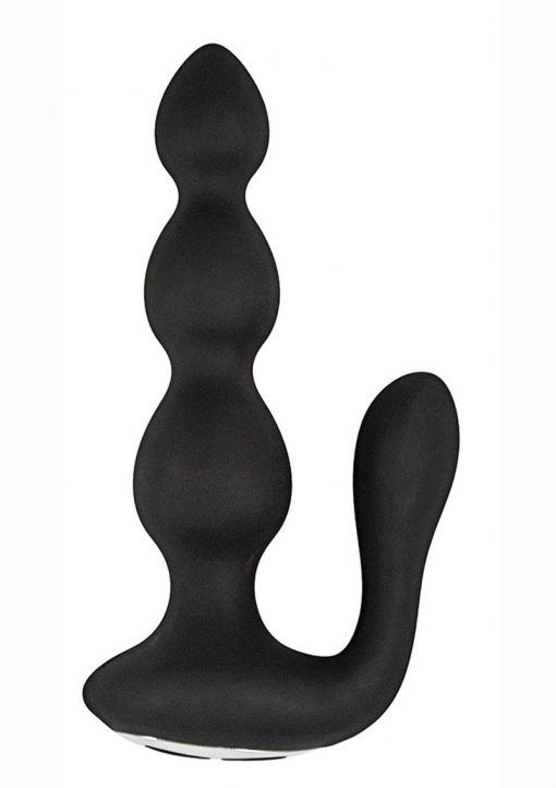 Butts Up Rechargeable Silicone Prostate Stimulator With Remote Control - Black